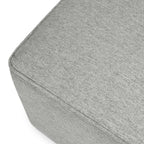 Davinci Universal Gliding Ottoman in Frost Grey, GREENGUARD Gold & CertiPUR-US Certified