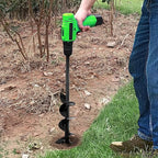 SYITCUN Auger Drill Bit for Planting - 4"X32" Heavy-Duty Auger Post Hole Digger for Fence- 3/8" Hex Drive Drill