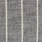 HomePop Modern Fabric Storage Ottoman with Wood Top - Midnight Gary Woven Stripe