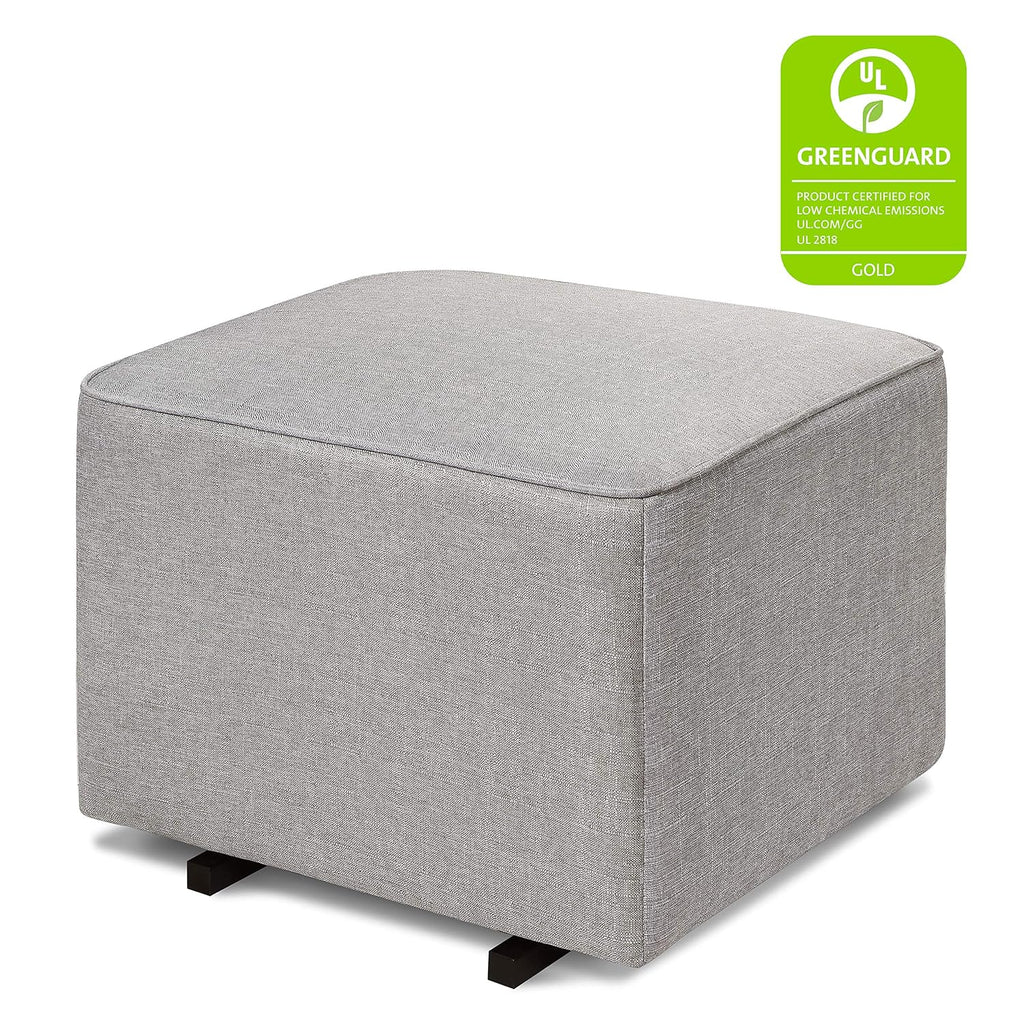 DaVinci Universal Gliding Ottoman in Misty Grey, Greenguard Gold & CertiPUR-US Certified