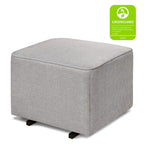 DaVinci Universal Gliding Ottoman in Misty Grey, Greenguard Gold & CertiPUR-US Certified