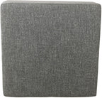 HomePop 32" Square Storage Ottoman - Slate Gray