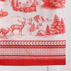 Maison d' Hermine Table Runner 100% Cotton Double Layer Table Runners 108 inches Long for Thanksgiving Christmas Decorations Home Kitchen Dining Party Wedding (Winter Jouy, 14.5" x 108")