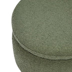 Enoki Storage Ottoman in Olive Boucle, Greenguard Gold Certified